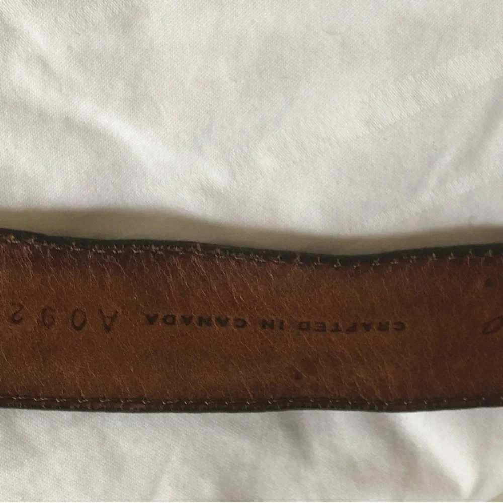 Bragano Men's Brown Woven Leather Bag Strap